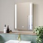Rectangular Heated Bathroom Mirror with Lights 500 x 700mm - Capella