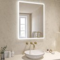 BeBa_24918A Rectangular Heated Bathroom Mirror with Lights 600 x 800mm - Ariel