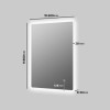 Rectangular LED Heated Bathroom Mirror 600 x 800mm - Ariel