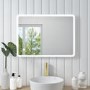 Rectangular LED Bathroom Mirror with Demister 600 x 800mm - Ariel