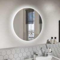 GRADE A2 - Luna Illuminated LED Bathroom Mirror with Demister - 800 x 800mm
