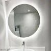 Round Backlit LED Heated Bathroom Mirror 800mm - Luna