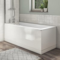1500mm Wooden White Gloss Bath Front Panel - Ashford