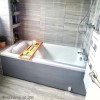 1500mm Wooden Grey Gloss Bath Front Panel - Ashford