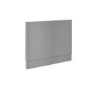 1500 Single Ended Square Bath with Grey Gloss Bath Front & End Panel