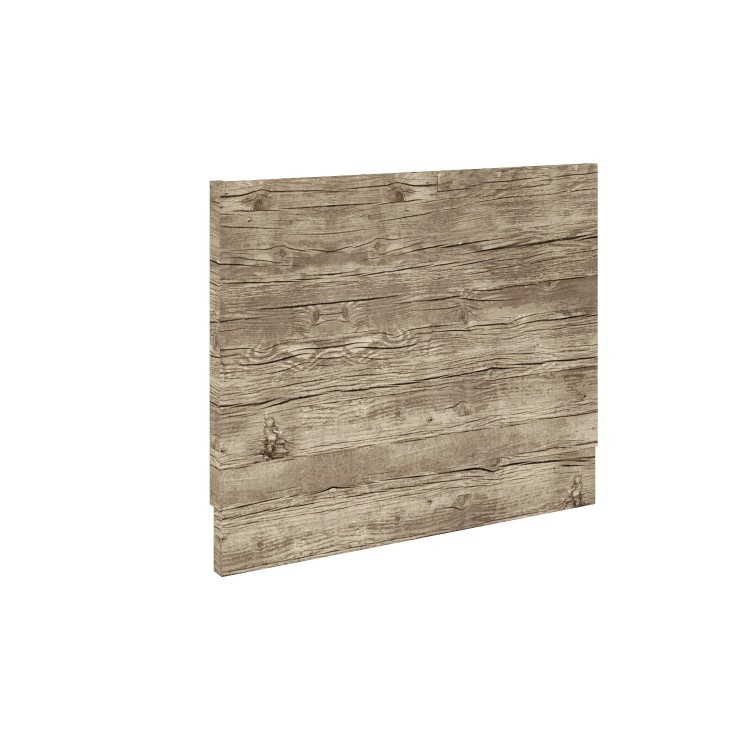 800mm Grey Wood Grain End Bath Panel - Ashford