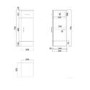 White Freestanding Storage Cabinet 250mm - Classic