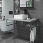 800mm Concrete Effect Countertop Basin Shelf Only - Lund