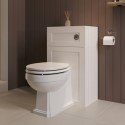 BeBa_24981A 500mm White Back to Wall Toilet Unit Only - Baxenden