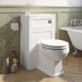 500mm White Back to Wall Toilet Unit Only - Baxenden