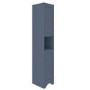 GRADE A3 - Traditional Tall Boy Bathroom Cabinet - Doors & Shelves - Matt Blue - Baxenden