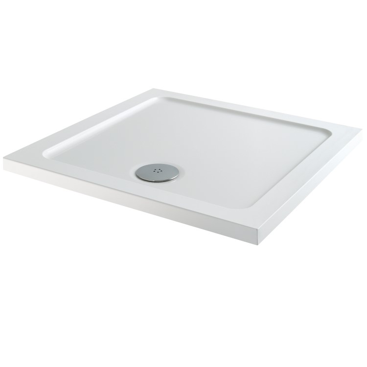 Square Low Profile Shower Tray 760 x 760mm - Slim Line