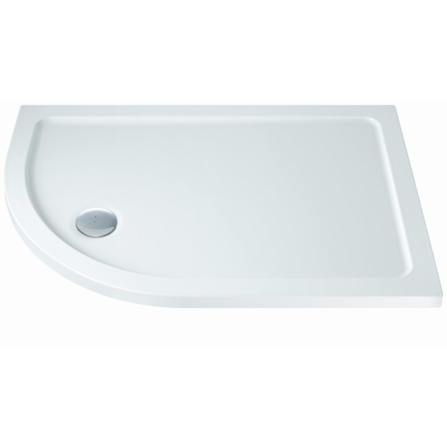 Offset Quadrant Left Hand Low Profile Shower Tray 1000 x 900mm - Slim Line