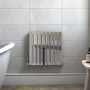 Chrome Horizontal Single Panel Radiator 600 x 604mm - Mojave