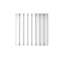 Chrome Horizontal Single Panel Radiator 600 x 604mm - Mojave