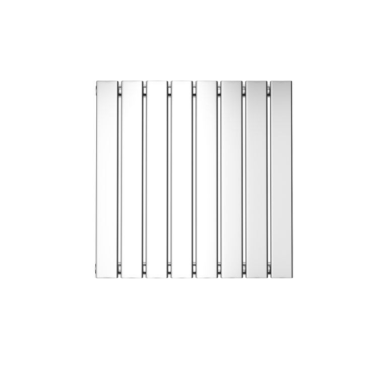 Chrome Horizontal Single Panel Radiator 600 x 604mm - Mojave