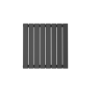 Anthracite Horizontal Single Panel Radiator 600 x 604mm - Mojave