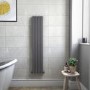 GRADE A2 - 1600mm x 300mm Single Panel Anthracite Vertical Radiator - Mojave