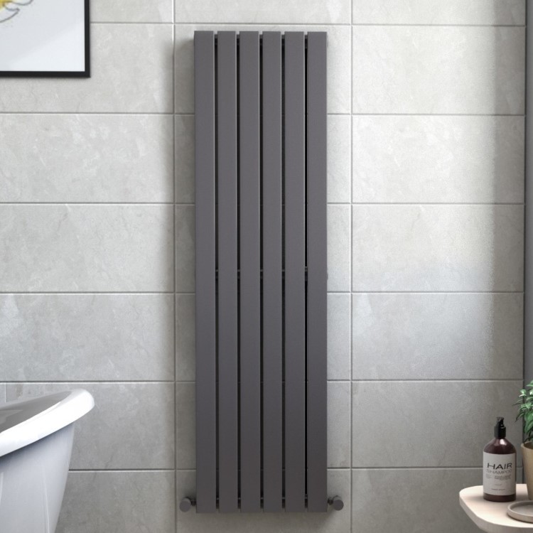 Anthracite Vertical Single Panel Radiator 1600 x 452mm - Mojave