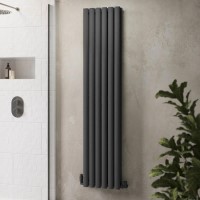 Anthracite Vertical Double Panel Radiator 1600 x 360mm - Margo Anthracite Vertical Double Panel Radiator 1600 x 360mm - Margo
