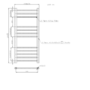Chrome Heated Towel Rail Radiator 1000 x 450mm - Sahara