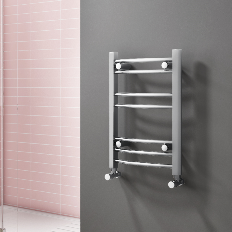 ONLY OPENED - Chrome Heated Towel Rail Radiator 600 x 400mm - Gobi