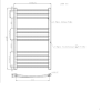 GRADE A2 - Chrome Towel Radiator 1000 x 600mm - Gobi