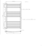 GRADE A2 - Chrome Towel Radiator 1000 x 600mm - Gobi