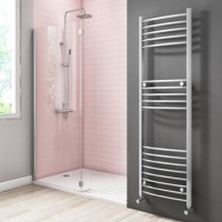 GRADE A1 - Chrome Heated Towel Rail Radiator 1600 x 500mm - Gobi