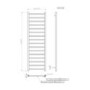 GRADE A1 - 1600mm x 500mm Matt Black Towel Rail - Sonoran
