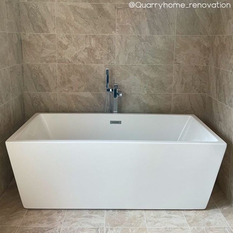 Freestanding Double Ended Bath 1585 x 690mm - Riga