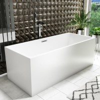 Freestanding Double Ended Bath 1590 x 690mm - Geneva Freestanding Double Ended Bath 1590 x 690mm - Geneva