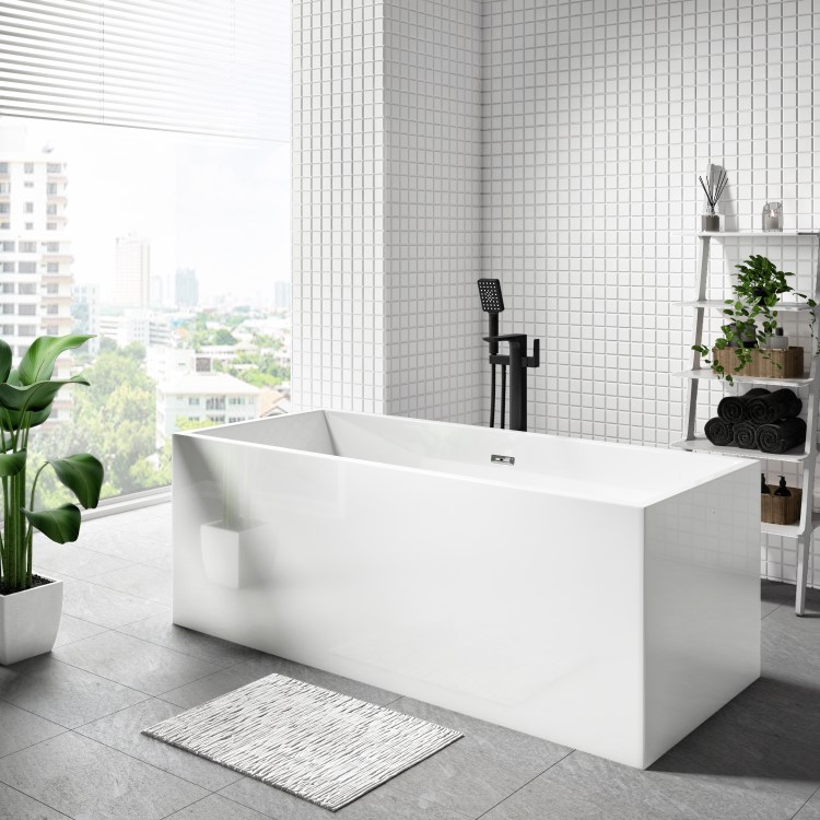 Freestanding Double Ended Bath 1590 x 690mm - Geneva