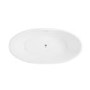 GRADE A1 - Alvor Matt White Oval Double Ended Freestanding Bath - 1500 x 720mm