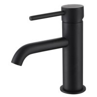 Black Cloakroom Mono Basin Mixer Tap - Arissa Black Cloakroom Mono Basin Mixer Tap - Arissa