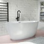 Black Freestanding Bath Shower Mixer Tap - Arissa