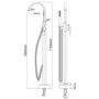 Black Freestanding Bath Shower Mixer Tap - Arissa