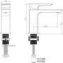 Black Cloakroom Mono Basin Mixer Tap - Zana