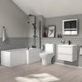 Black 5 Piece Bathroom Accessory Set - Arissa