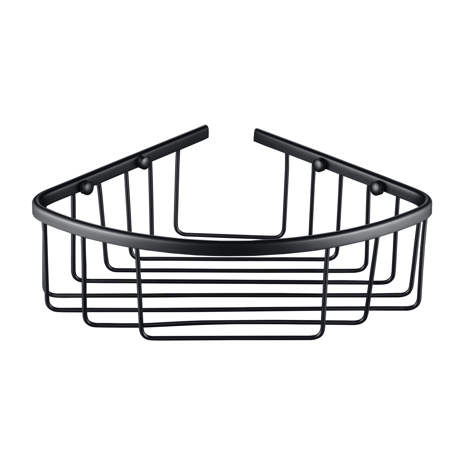 Matt Black Corner Shower Caddy - Arissa