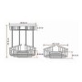 Matt Black Corner Shower Caddy - Arissa 