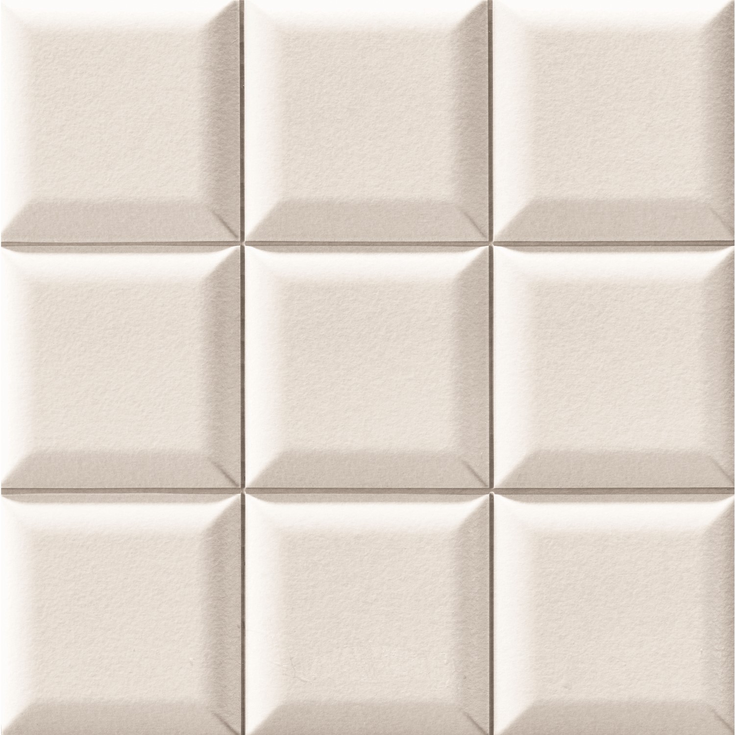 White 3D Effect Wall Tile 33 x 33cm - Almo