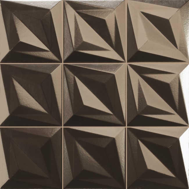 Anthracite 3D Effect Wall Tile 330 x 330mm - Aster