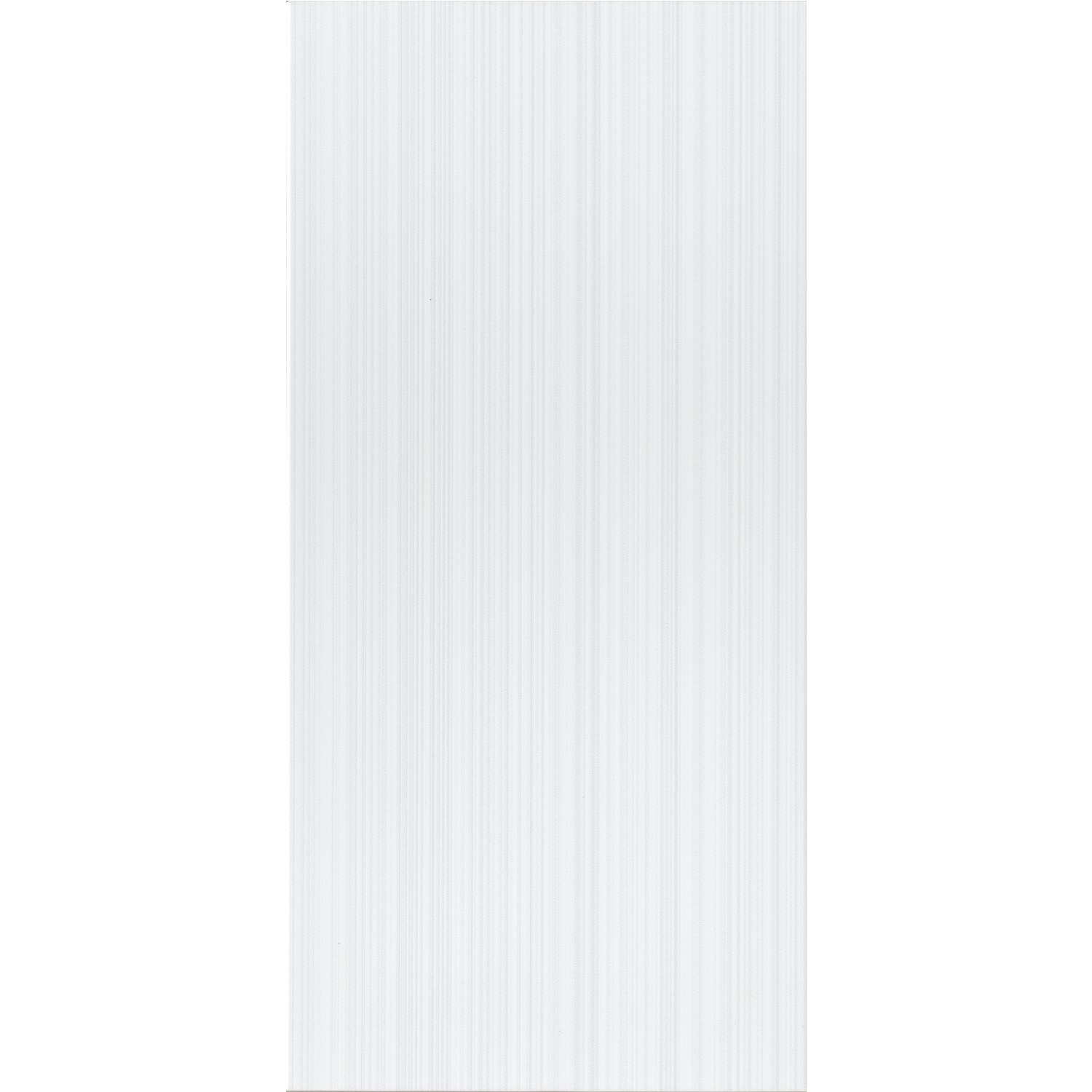 White Pinstripe Wall Tile 25 x 50cm - Laina