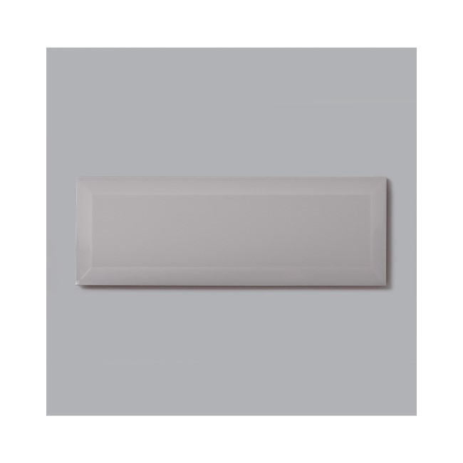 Grey Bevelled Wall Tile 100 x 300mm - Metro