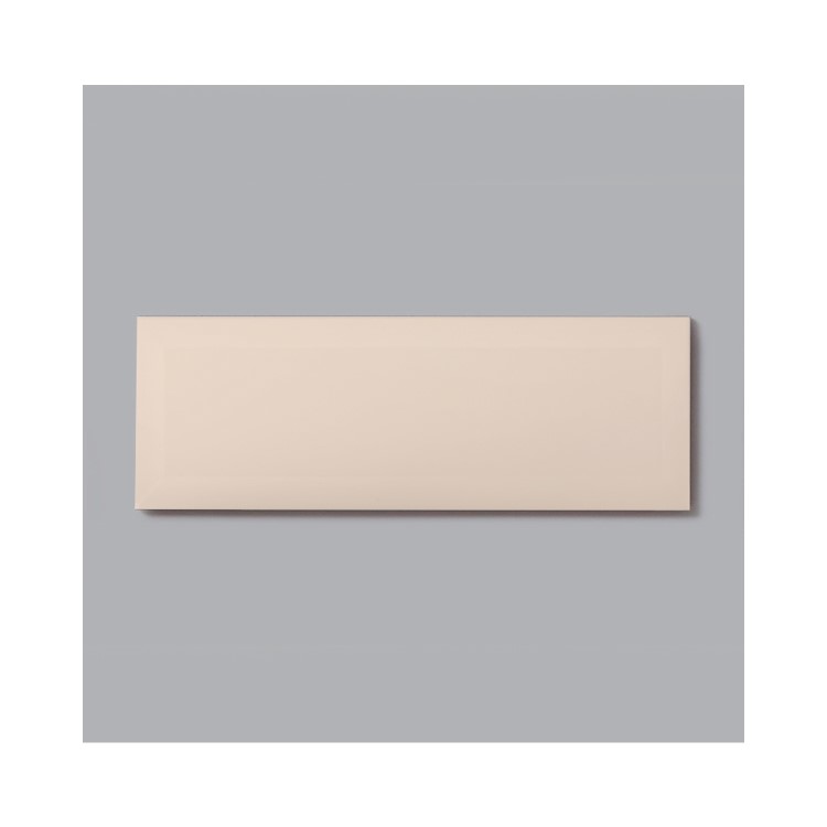 Cream Bevelled Wall Tile 100 x 300mm - Metro