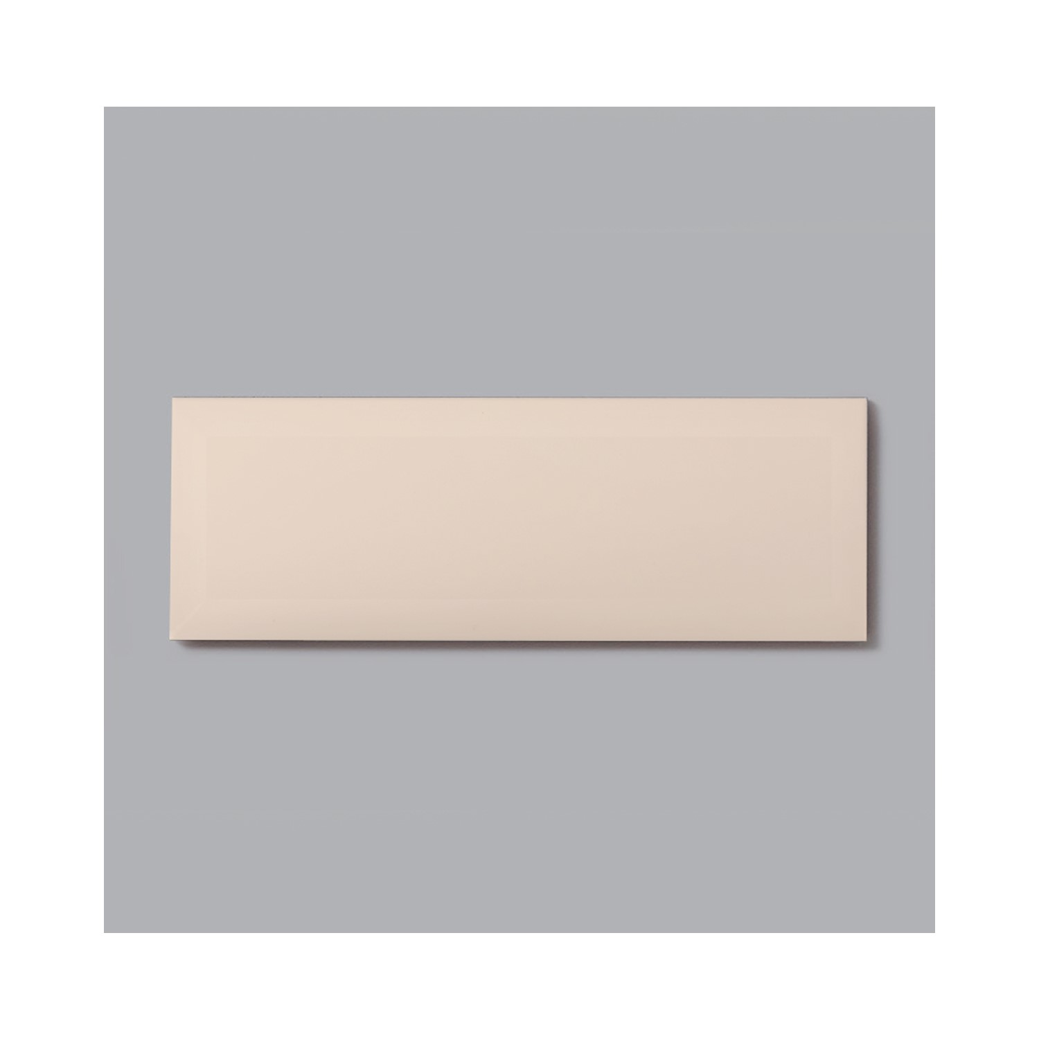 Cream Bevelled Wall Tile 10 x 30cm - Metro