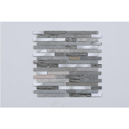 Grey Multi Mosaic Wall Tile 300 x 305mm - Manhattan