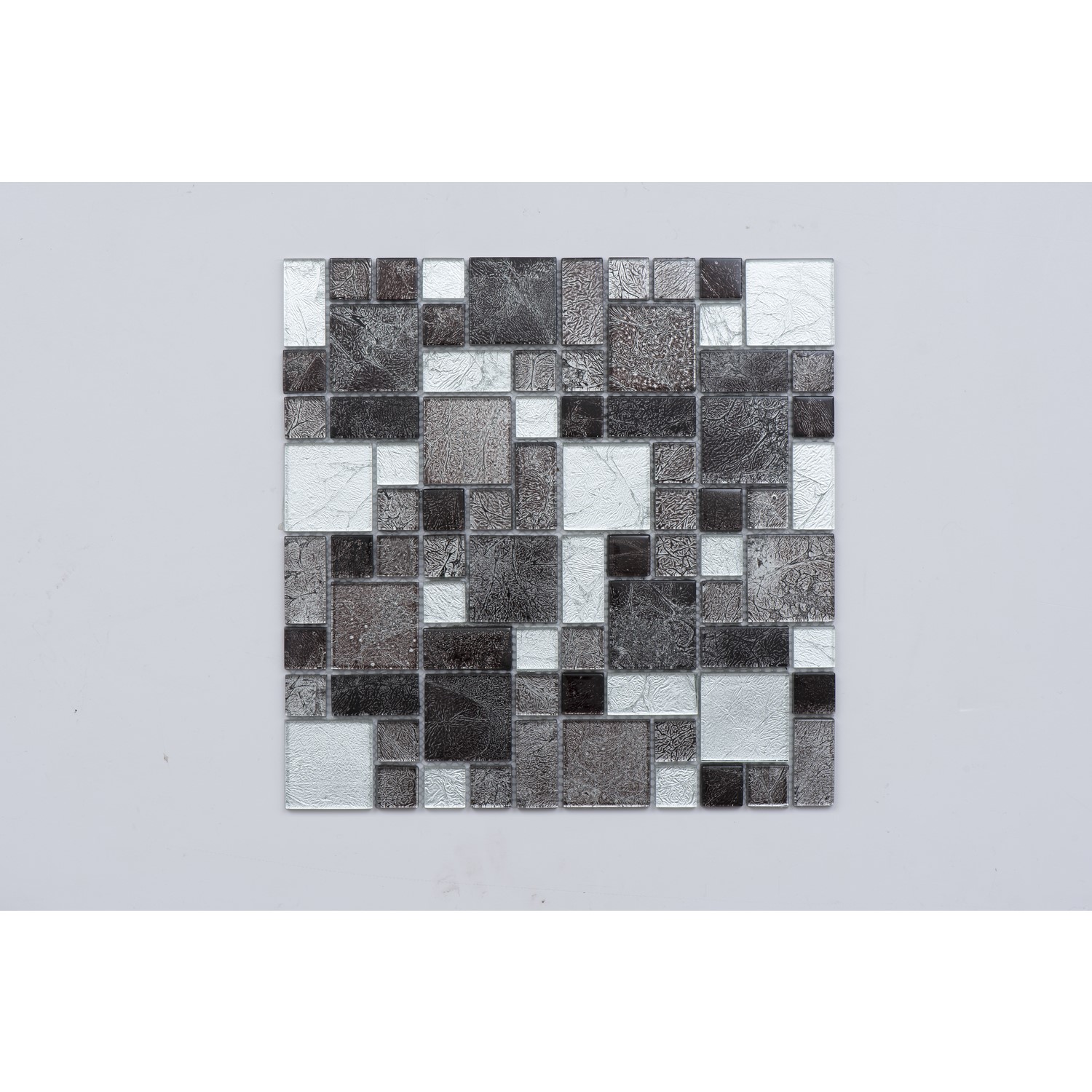 Grey Multi Mosaic Wall Tile 30 x 30cm - Brooklyn