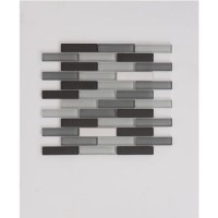 Grey Multi Mosaic Wall Tile 305 x 305mm - Harlem Grey Multi Mosaic Wall Tile 305 x 305mm - Harlem